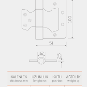 ÇELİK PANEL MENTEŞE-33701