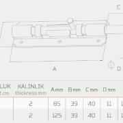 DEMİR DOĞRAMA SÜRGÜ-32340