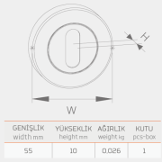 DİŞLİ DAİRE ROZET (ALUMİNYUM)-31104