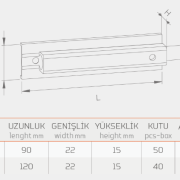 GÖMME SÜRGÜ (ALÜMİNYUM)-32801