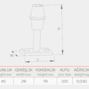 GÜL KARE TAMPON-31409