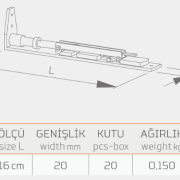 LÜX MANDALLI GÖMME SÜRGÜ-32310