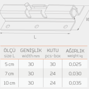 MAVZER SÜRGÜ (ALÜMİNYUM)-32802