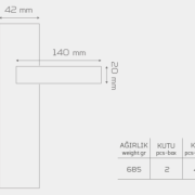 MECLİS-139 Aynalı Kapı Kolu