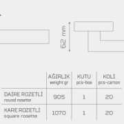 OFİS-896 Rozetli Kapı Kolu