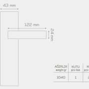 ULTRA-984 Aynalı Kapı Kolu